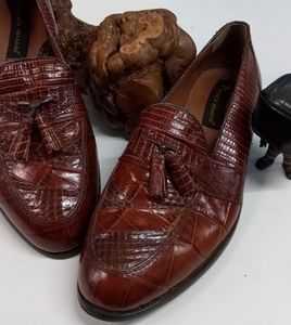 Stacy Adams snakeskin shoes